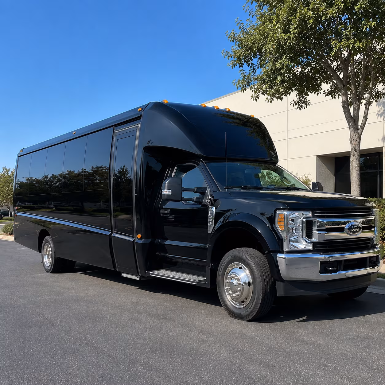 Boston boston school event bus rental party bus exterior